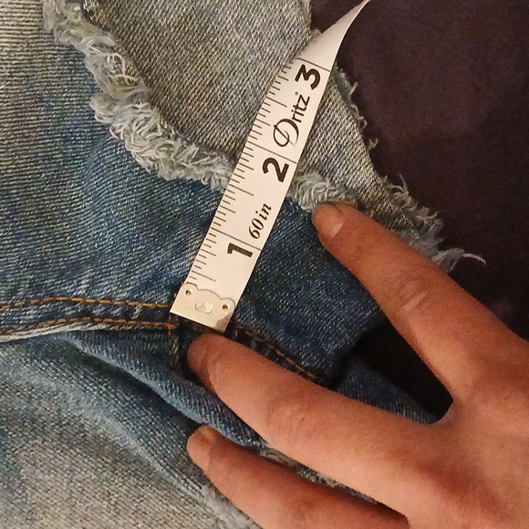 Lei Ashley lowrise bluejean shorts size 7 juniors - Picture 12 of 16